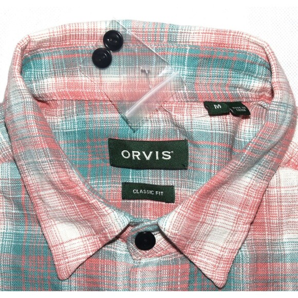 Orvis Men's Long Sleeve Button Front Shirt Size Medium - Picture 7 of 9